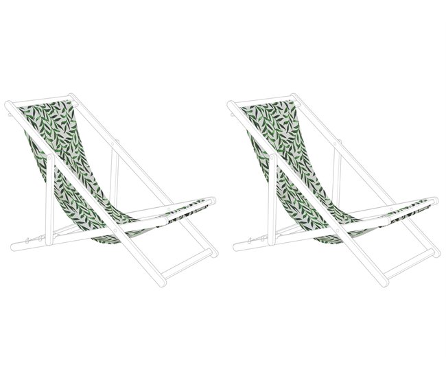 Beliani Cobertura para cadeira de jardim ANZIO/AVELLINO Verde
