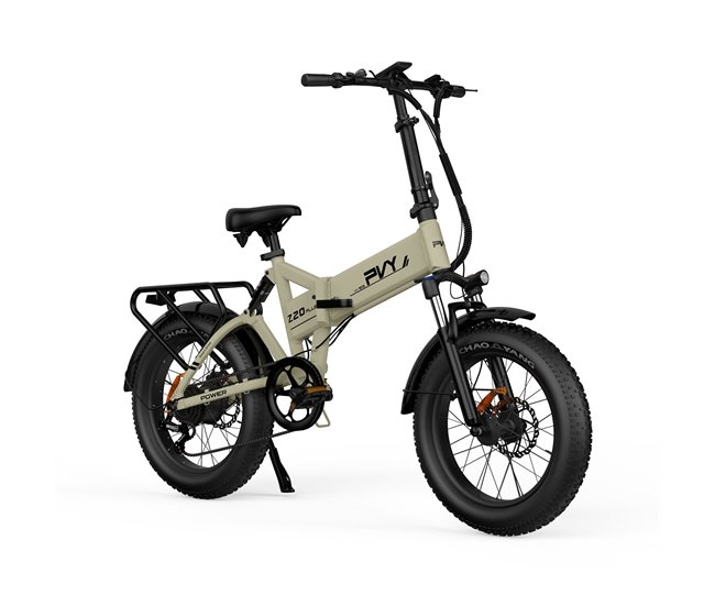 Bicicleta Elétrica PVY Z20 Plus 1000 - Potência 250W Bege