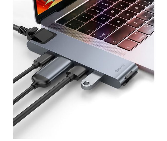 Hub USB CAHUB-L0G Cinza