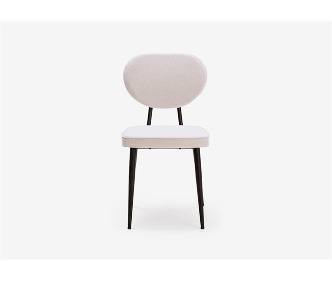 Cadeira empilhável CROSS Branco/ Preto