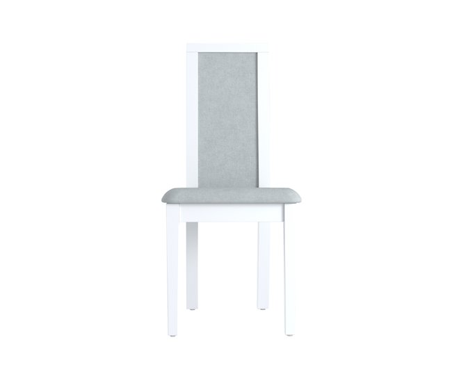 Cadeira de jantar estofada GOYA Branco/cinza