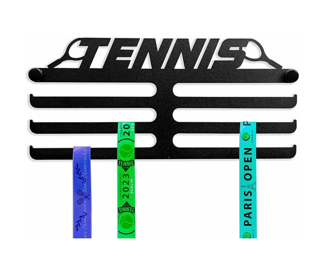 Porta-medalhas Tennis Preto