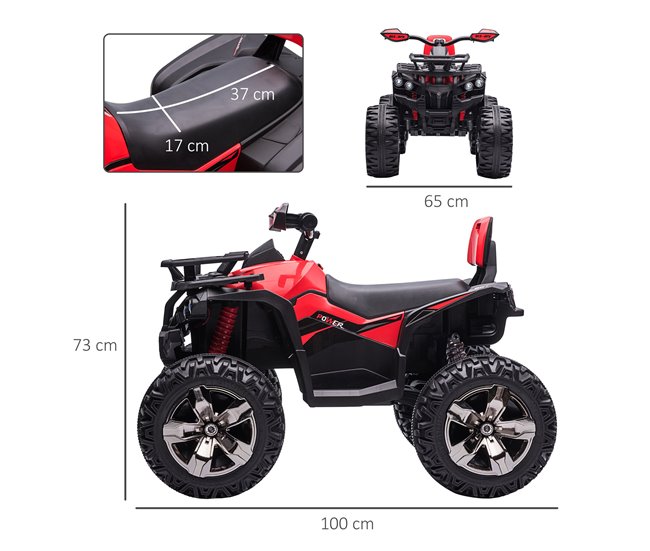 Homcom Moto Elétrica Crianças 3-8 Anos Bateria 12 V