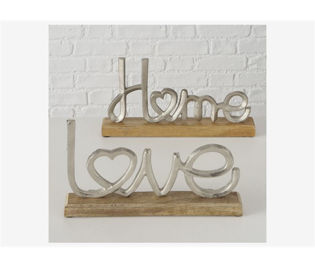Figura LOVE/HOME sortido Prata