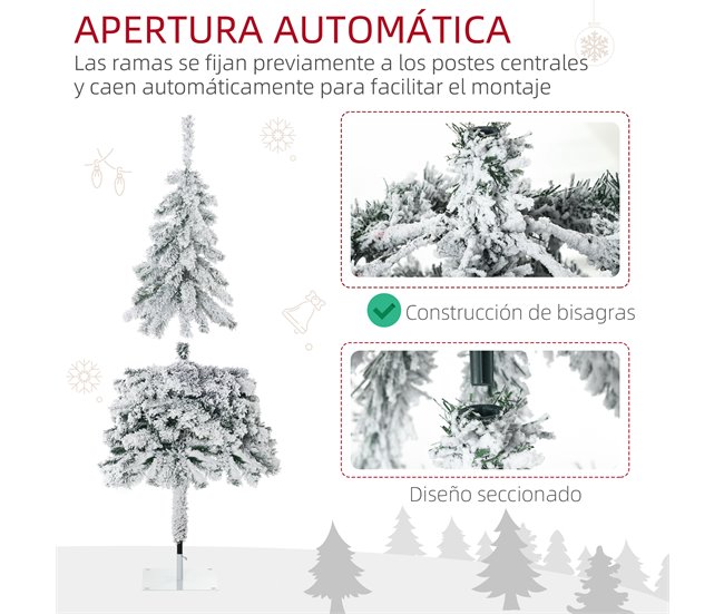 Árvore de Natal HOMCOM 830-728V00GN Verde