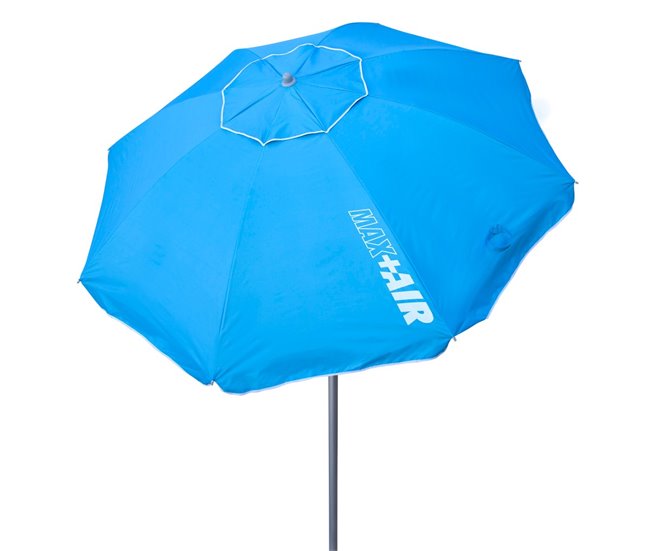 Guarda-chuva de praia corta-vento Ø200 cm c/mastro basculante e proteção UV50 Aktive Azul