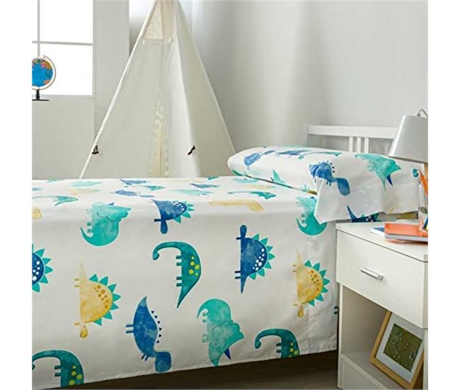  Conjunto de roupa de cama para criança Rex HIPOALERGENICA Azul