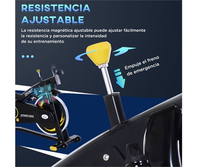 HOMCOM Bicicleta elíptica de fitness com tela LCD e resistência