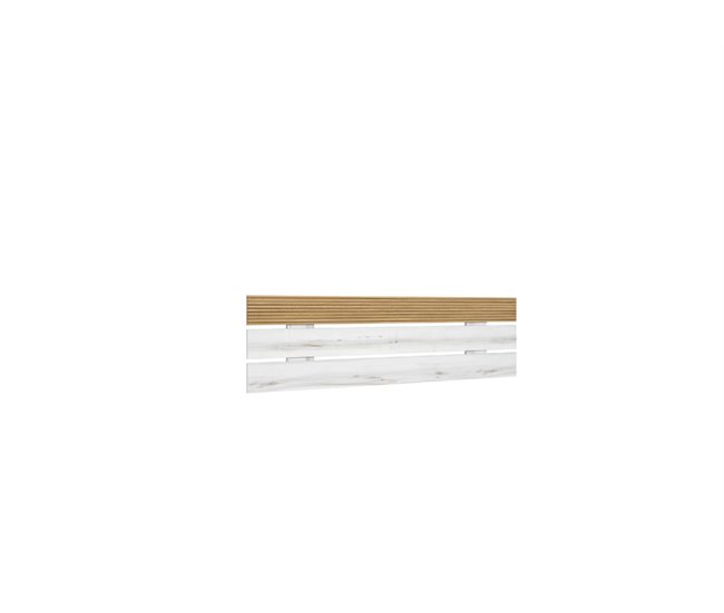 Cabeceira 160 cm cor madeira e branco LUCCA Madeira