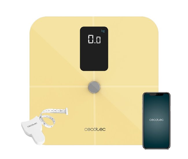 Balança digital para casa de banho Surface Precision 10400 Smart Healthy Vision Amarelo