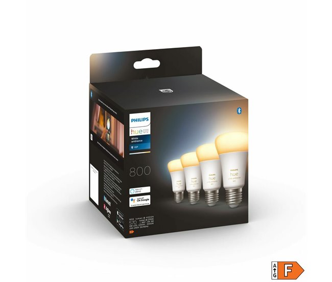 Lâmpada Inteligente Bombilla inteligente A60 - E27 - 800 (paquete de 4) Branco