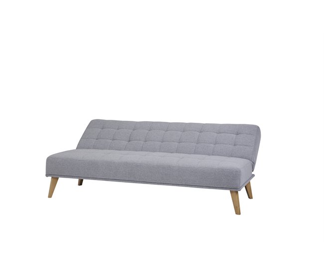 Sofá cama de tecido OLIVIA Cinza