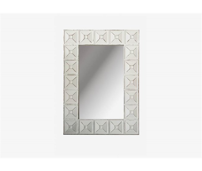 Espelho de parede VINTAGE 112X80X5cm Branco