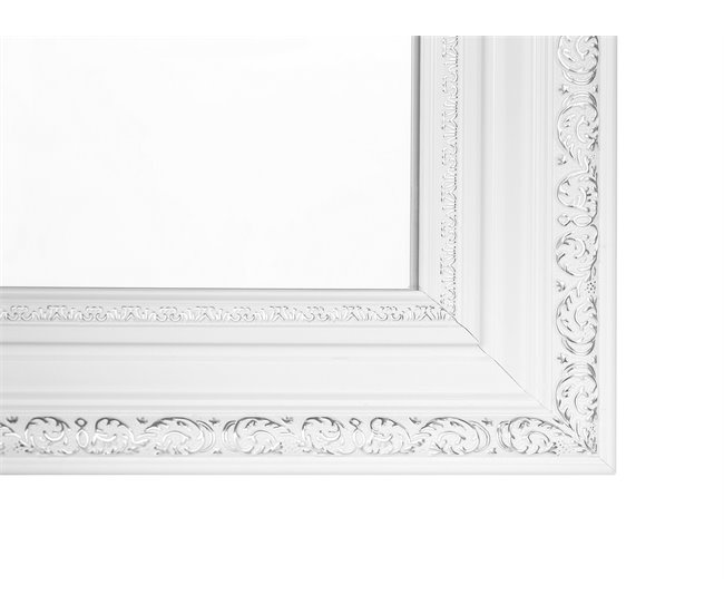 Beliani Espelho VERTOU 50x3 Branco