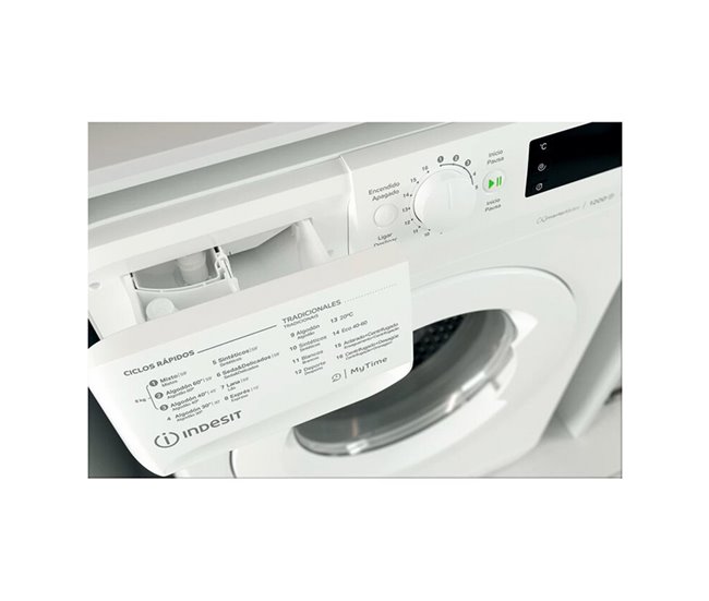Máquina Lavar Roupa INDESIT MTWE 81295 W SPT 8Kg 1200RPM branca Classe E Branco