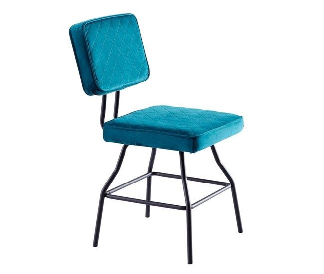  Cadeira Liverpool Azul/ Verde