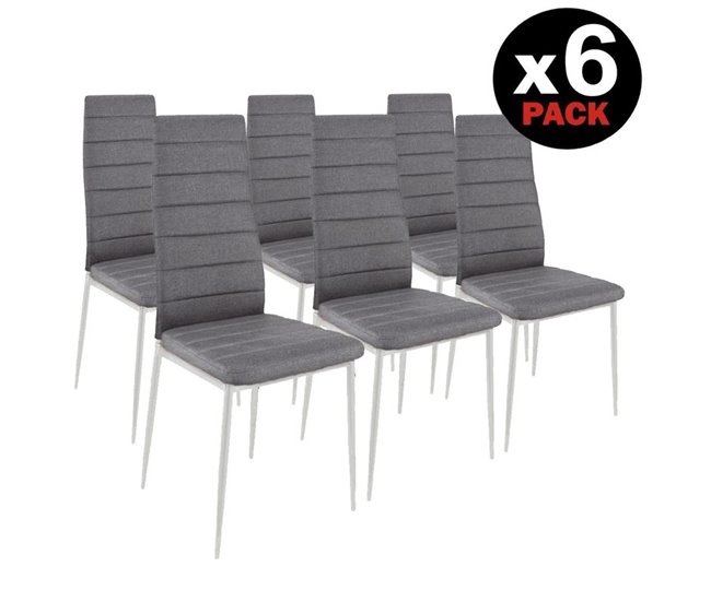  Pack 6 cadeiras Yuri Branco