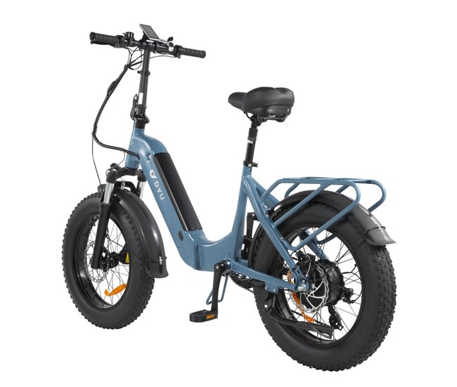 DYU FF500 Bicicleta Elétrica 20" - Potência 500W Freio a Disco Azul