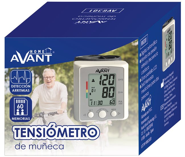 Monitor de pressão arterial de pulso AV6301 Avant Branco