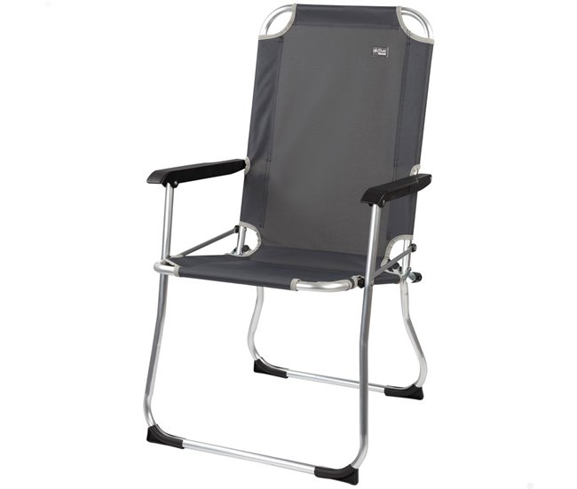 Cadeira dobrável de alumínio fixa Aktive Cinza