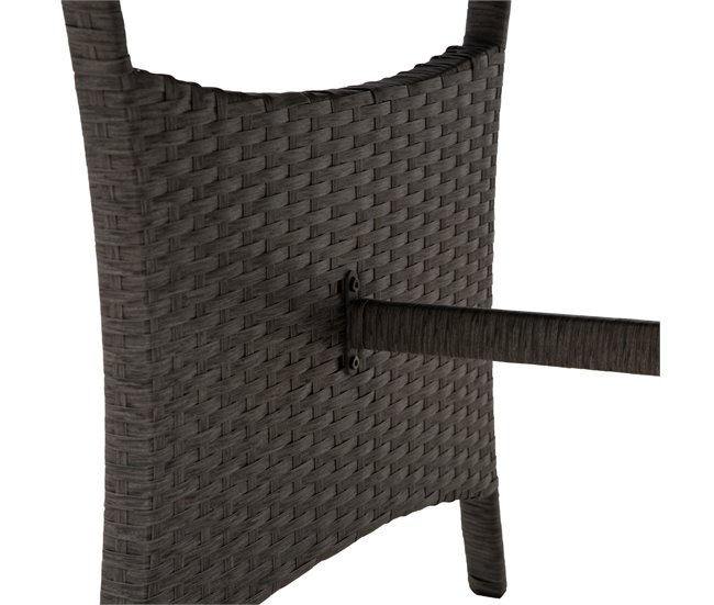 Patio Wicker Dining Set Outsunny 860-109 Cinza