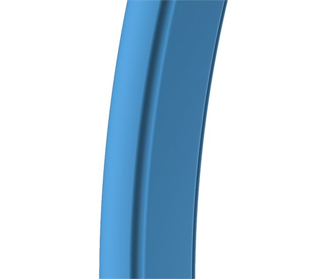 Starmatrix RIOXXL 40 litros de duche de polietileno curvo com aquecimento solar, Cinza Azul