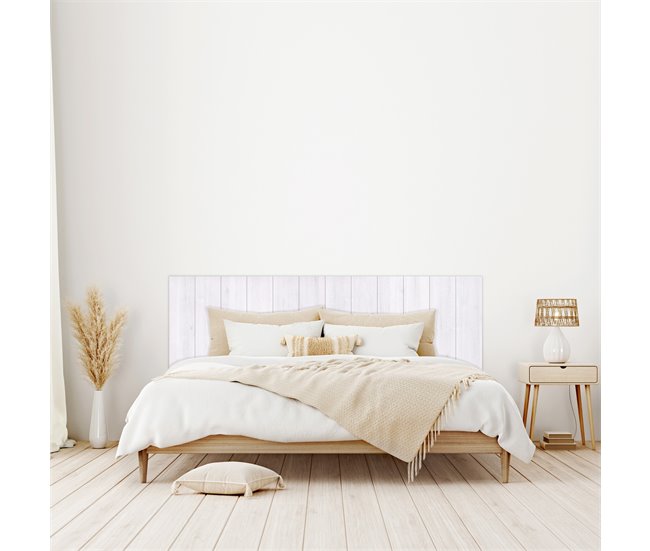  Cabeceira de cama Albin, imitação de madeira 100 Branco