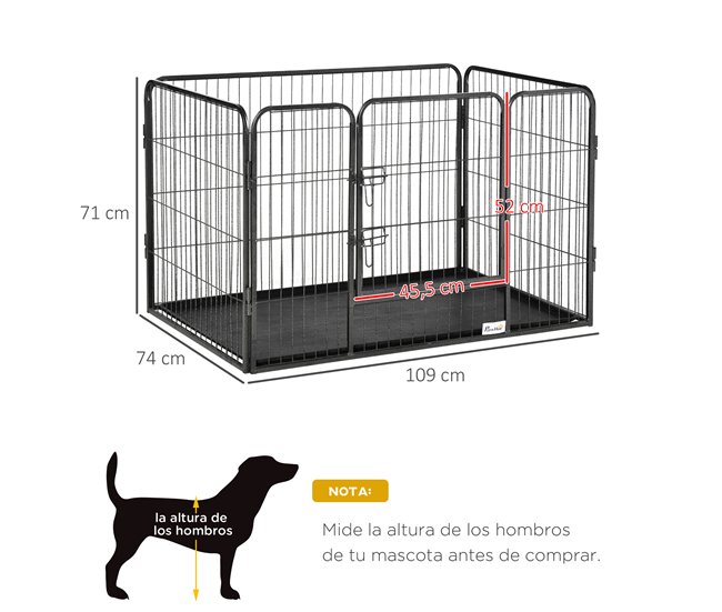 Barreira Segurança Animais de Estimação PawHut D06-138 Cinza