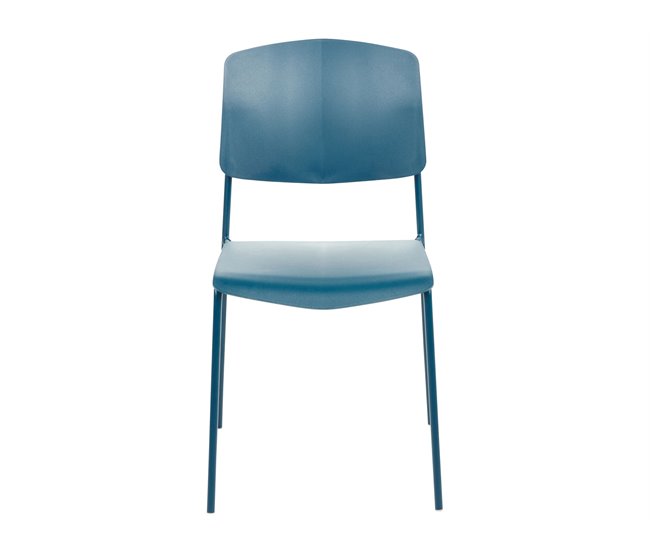 Conjunto de cadeiras de jantar ASTORIA Beliani Azul