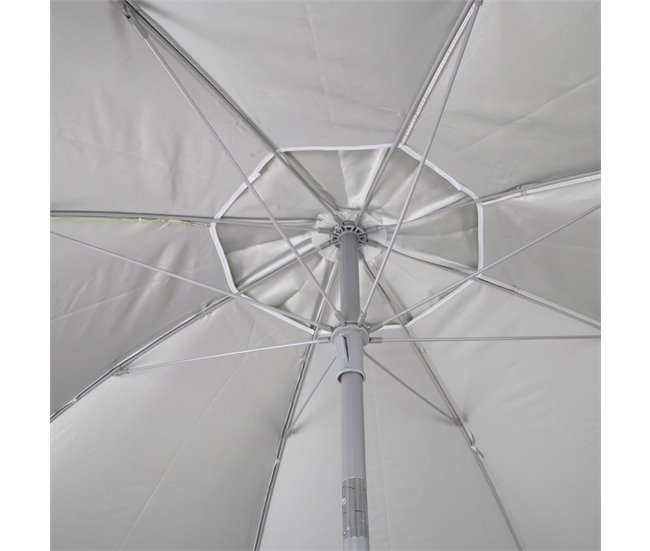 Guarda-chuva de praia corta-vento Ø200 cm c/mastro basculante e proteção UV50 Aktive Azul