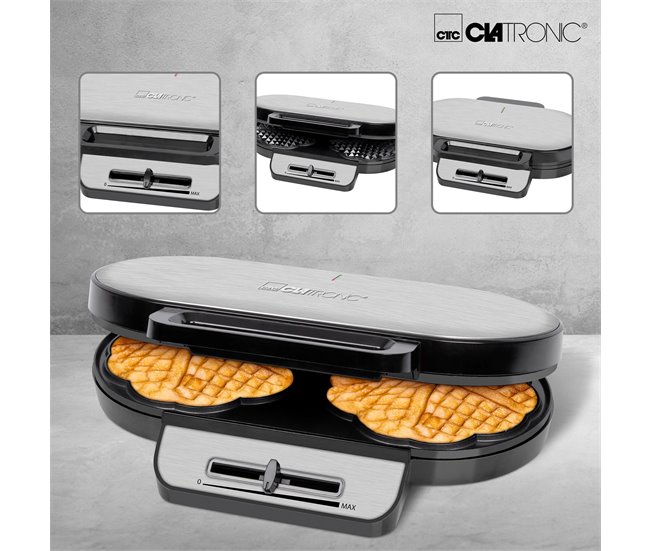 Máquina de Waffles Clatronic WA 3745 GR242213174
