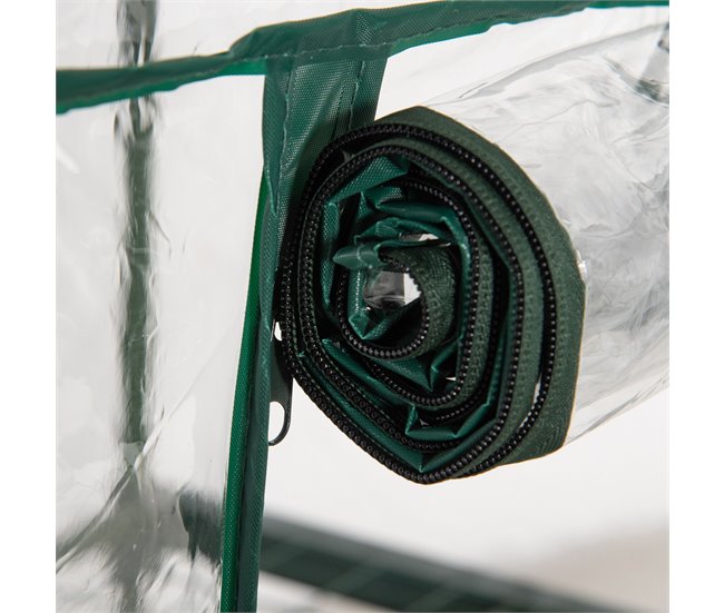 Mini Estufa Vertical de Jardim Metal, PVC Outsunny Transparente