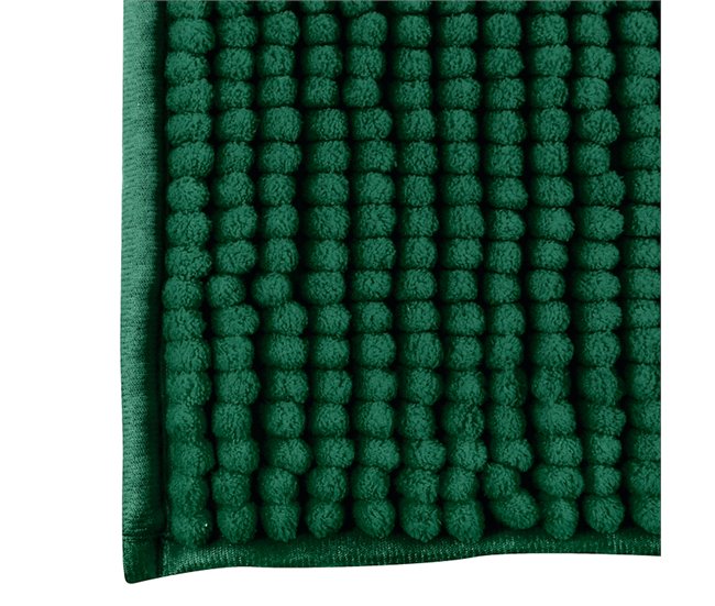 Carpete do banheiro Chenille 90x60 Verde Escuro