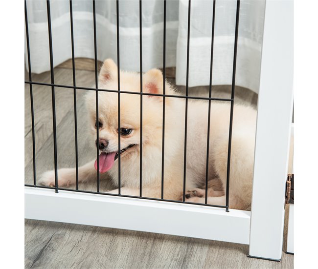 Barreira de Segurança para Cães PawHut D06-116 Branco