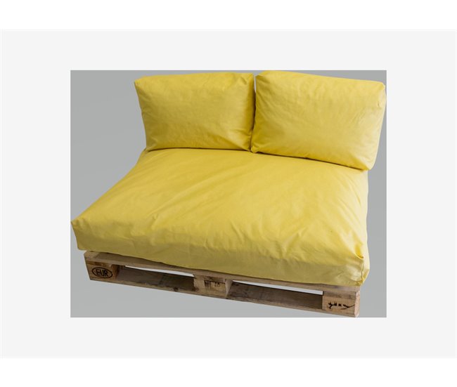 Set 3 almofadas para palet COZY PALMERA Amarelo