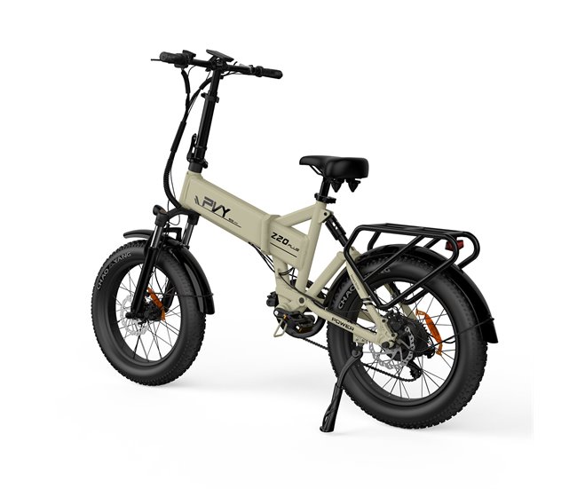 Bicicleta Elétrica PVY Z20 Plus 500 250W Bateria 48V14.5AH 100KM Bege