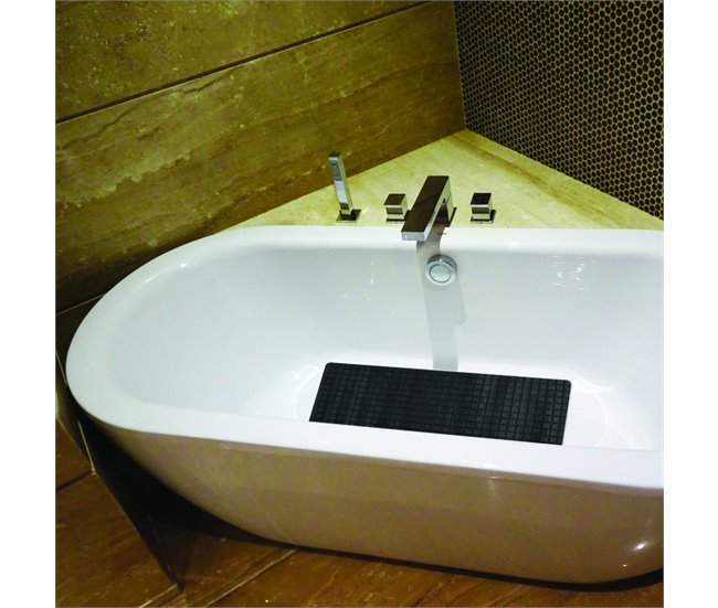Tapete de casa de banho Quadro Premium 76x36 Azul Marino