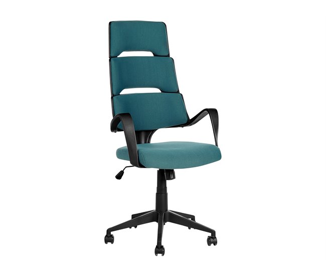 Beliani Cadeira de escritório GRANDIOSE Azul/ Verde