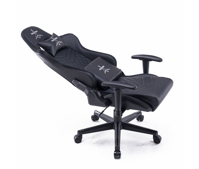 Cadeira Gaming ajustável e reclinável com LEDs integrados para escritório e casa Preto