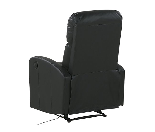 Beliani Cadeira reclinável VIRRAT Preto