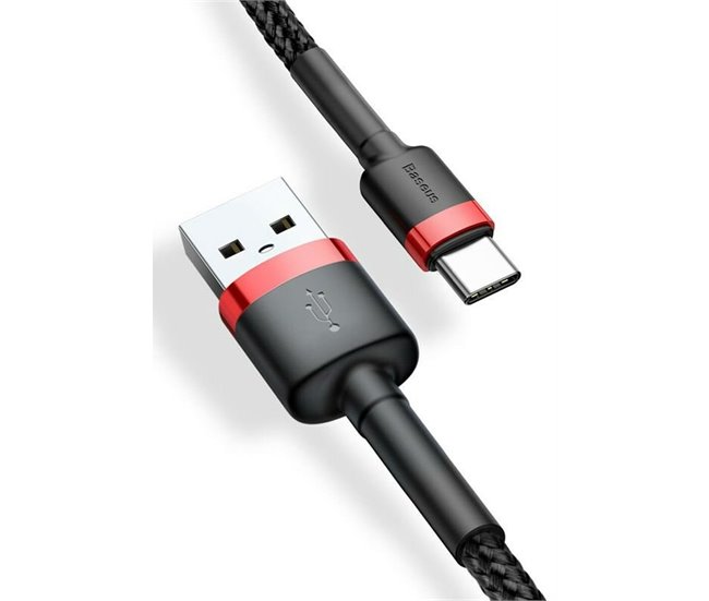 Cabo USB A para USB C Cafule Preto