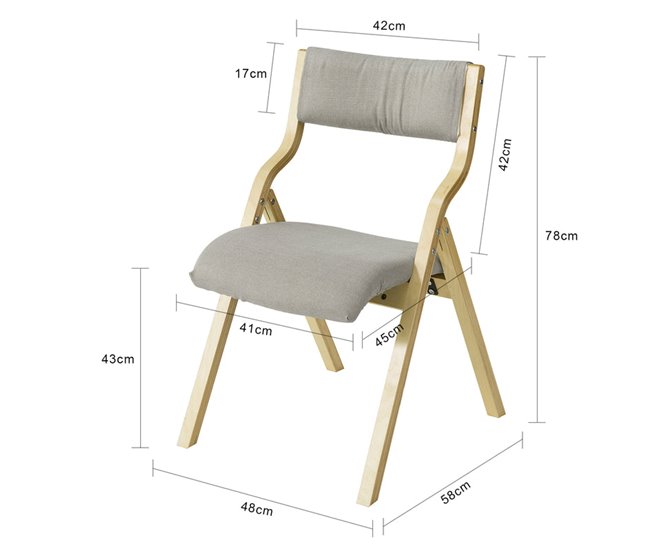 Cadeira dobrável para crianças FST40-W SoBuy Cinza