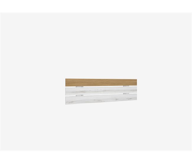 Cabeceira 160 cm cor madeira e branco LUCCA Madeira