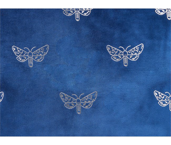 Beliani Almofada decorativa YUZURI 45x45 Azul Marino