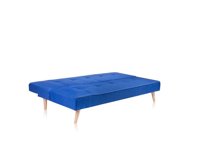Sofá-cama Erna, duehome, Azul (ancho), Azul