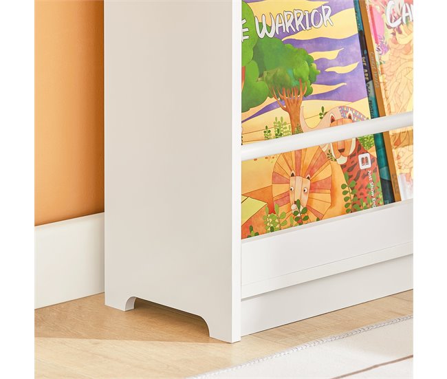 Estante de livros para crianças de 3 níveis KMB45-W SoBuy Branco