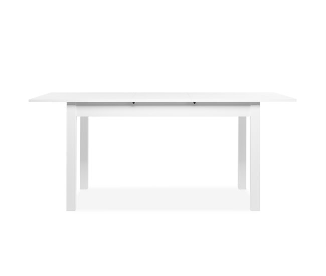 Mesa de jantar extensível COBURG 120 cm branca Branco