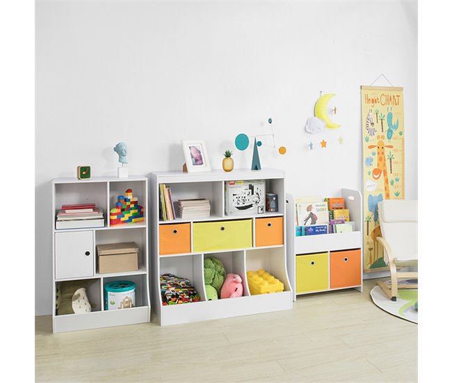 Organizador de livros e brinquedos para crianças KMB26-W SoBuy Branco