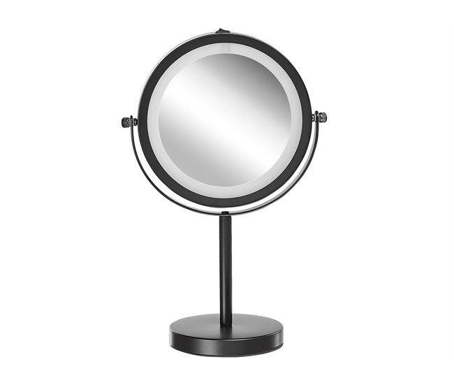Beliani Espelho de maquilhagem TUCHAN Preto