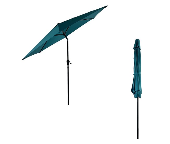 Guarda-chuva redondo reto HAPUNA Azul